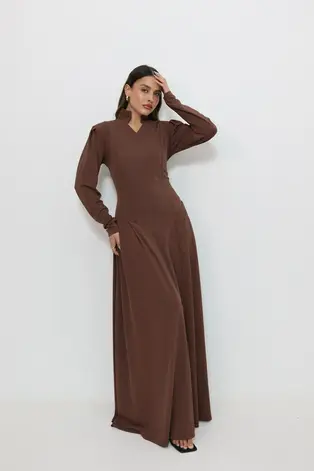 שמלת מרין חום