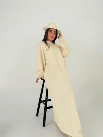 שמלת סאלי שמנת