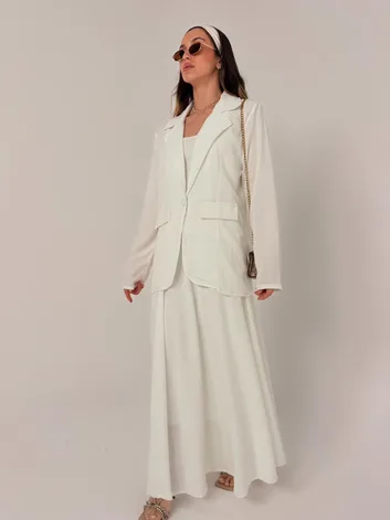 חליפת אלין לבן