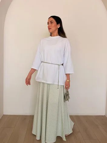 טי שרט לורן לבן