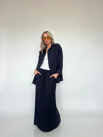 חליפת פולו שחור