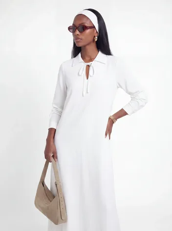 שמלת לורן לבן