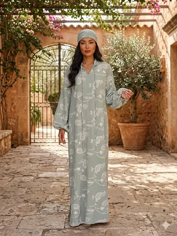שמלת אביב ירוק